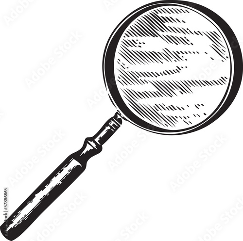 Obraz na płótnie Magnifying glass w salonie