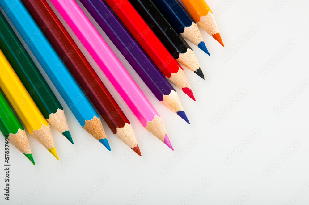 Multicolor wooden pencils
