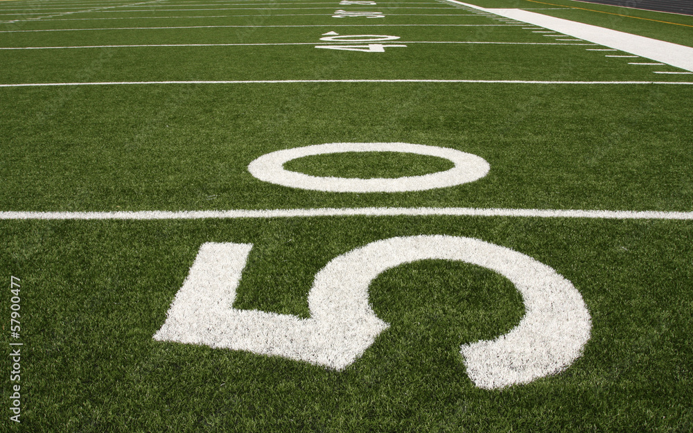 American Football Field Yard Lines American Football Field Yard Lines