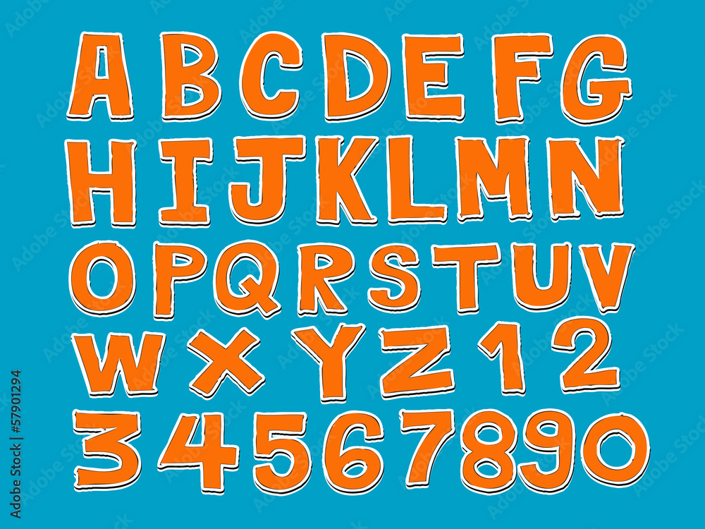 Font Sketch Hand drawing vector letters Font Sketch Hand drawing vector letters