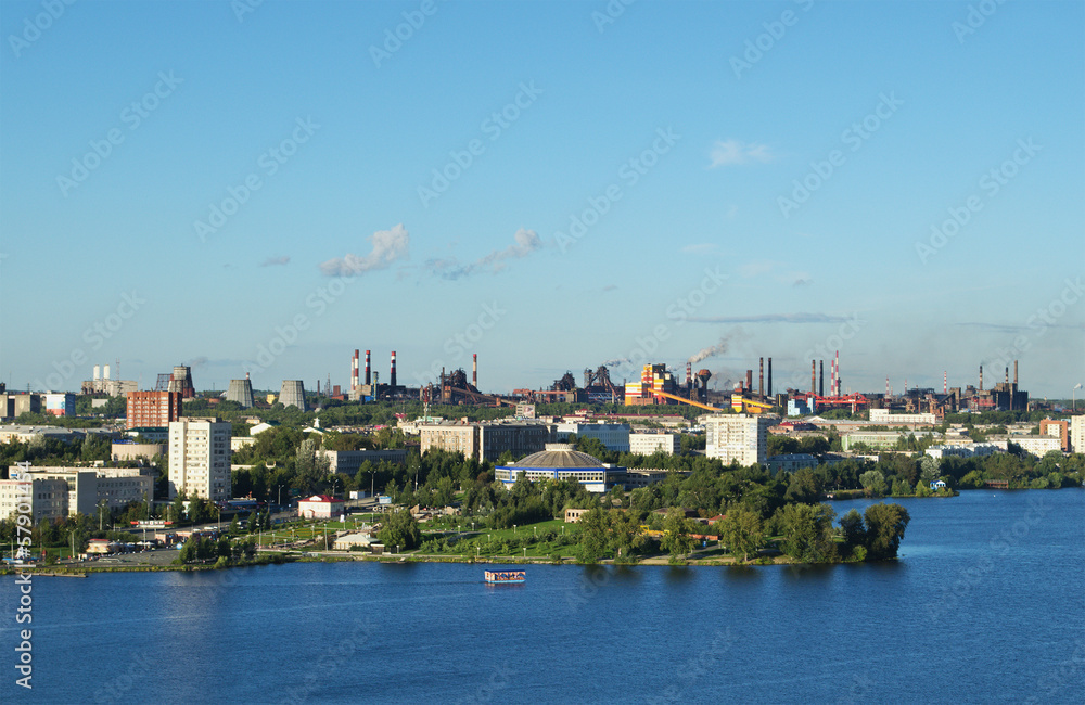 The city of Nizhny Tagil and metal works