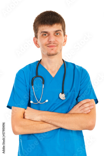 Doctor man with crossed hands