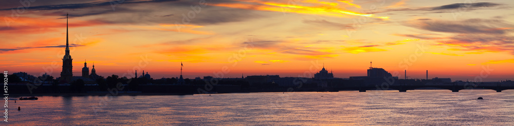   Peter and Paul Fortress in morning