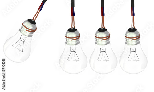 Four light bulbs