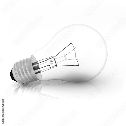 Turned off light bulb