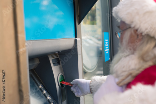 Babbo Natale al bancomat