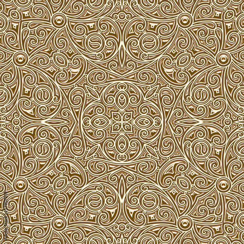 Vintage gold background, seamless pattern