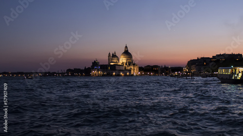 Church on grand canal in Venice