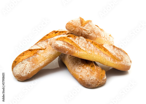 pane italiano in fondo bianco
