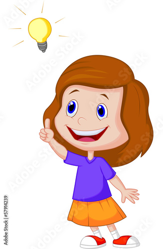 Little girl with big idea