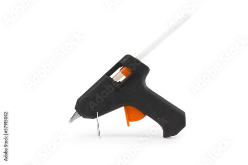 gun on the white background