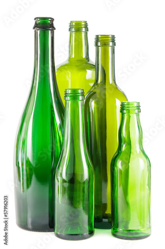 Grüne Glasflaschen