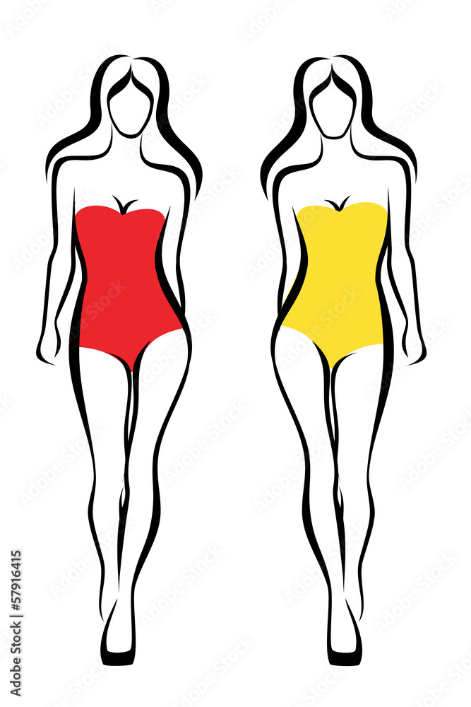 sexy woman silhouettes, underwear fashion set sexy woman silhouettes, underwear fashion set