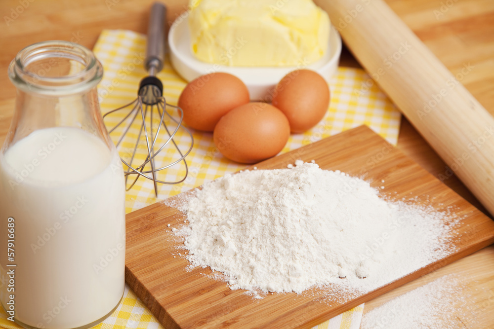 Ingredients for baking Ingredients for baking