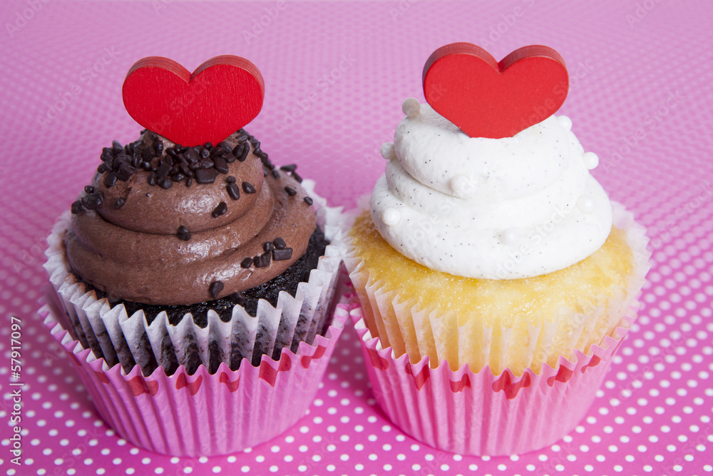 Heart Cupcakes
