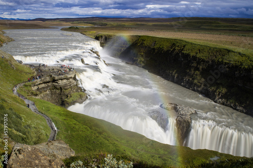 Gullfoss Waterfall in Iceland long exposure photograph