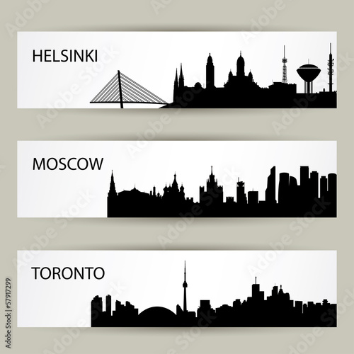 Cities banners