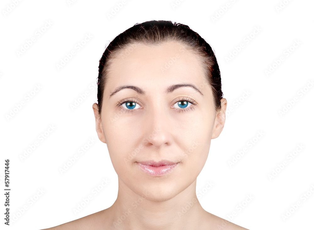 Fototapeta premium Beauty woman closeup portrait