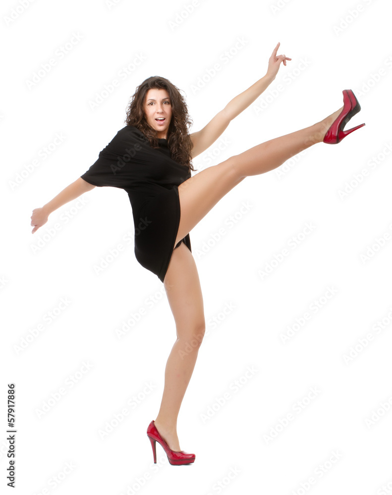 woman athletic fashionable pose woman athletic fashionable pose