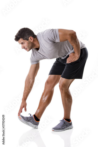 Man doing exercises