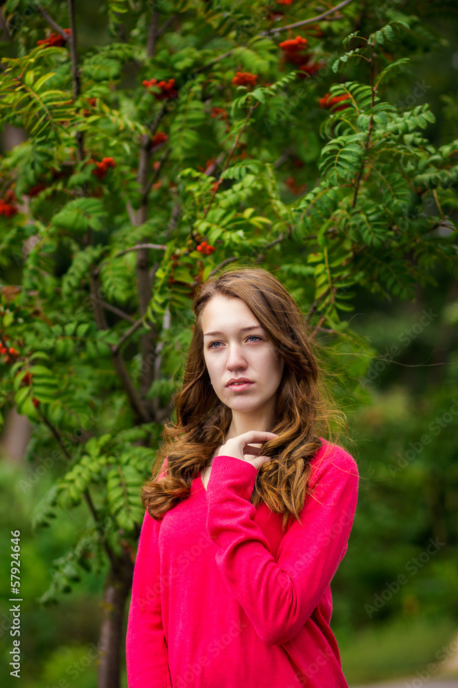Portrait of a beautiful young woman Portrait of a beautiful young woman