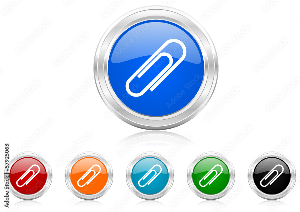 paperclip icon vector set paperclip icon vector set