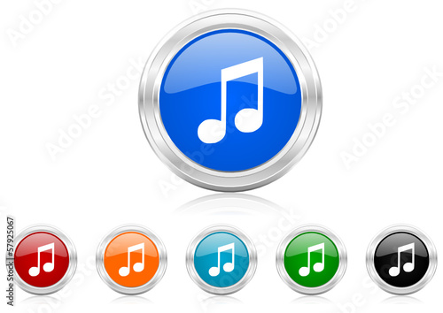 music icon vector set