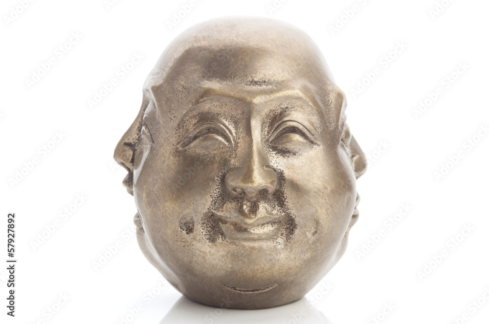 Four Face buddha head isolated on white Four Face buddha head isolated on white
