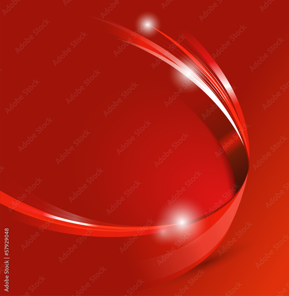 Universal red abstract vector background with 3D effect - obrazy, fototapety, plakaty 