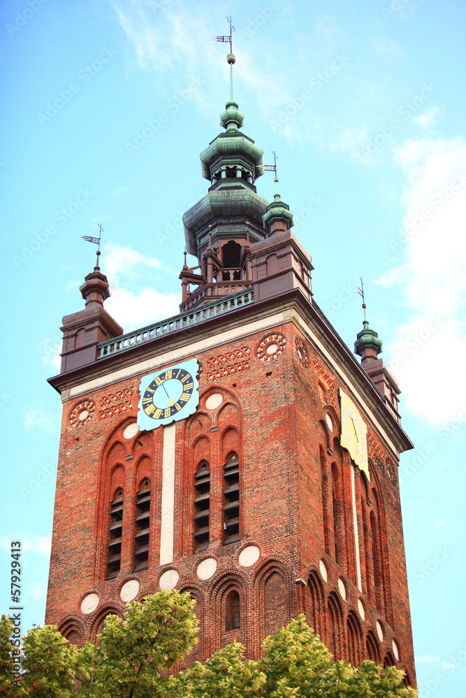 St. Catherine's Church in Gdansk, Poland