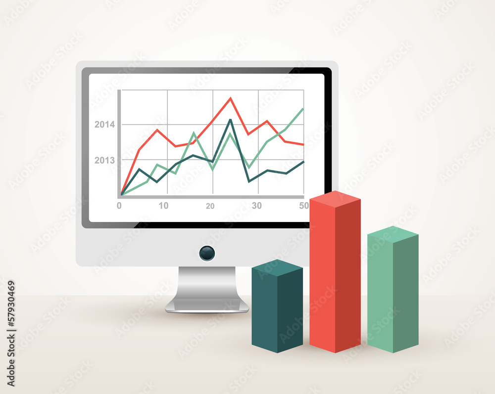 Business growth illustration Business growth illustration
