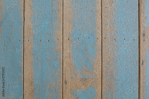Rough blue wooden wall texture background © chic2view