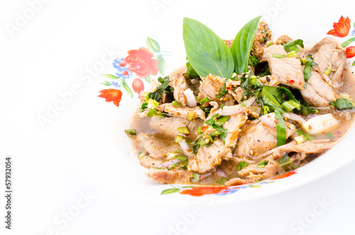 Spicy pork salad