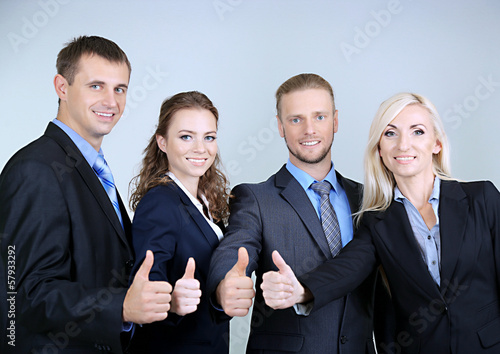 Group of business people on...