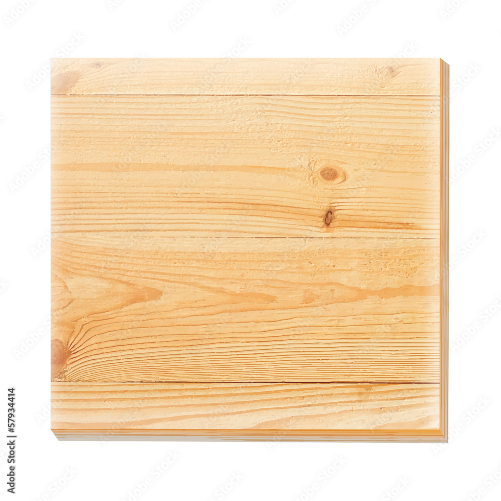 Wooden plate on a concrete background.