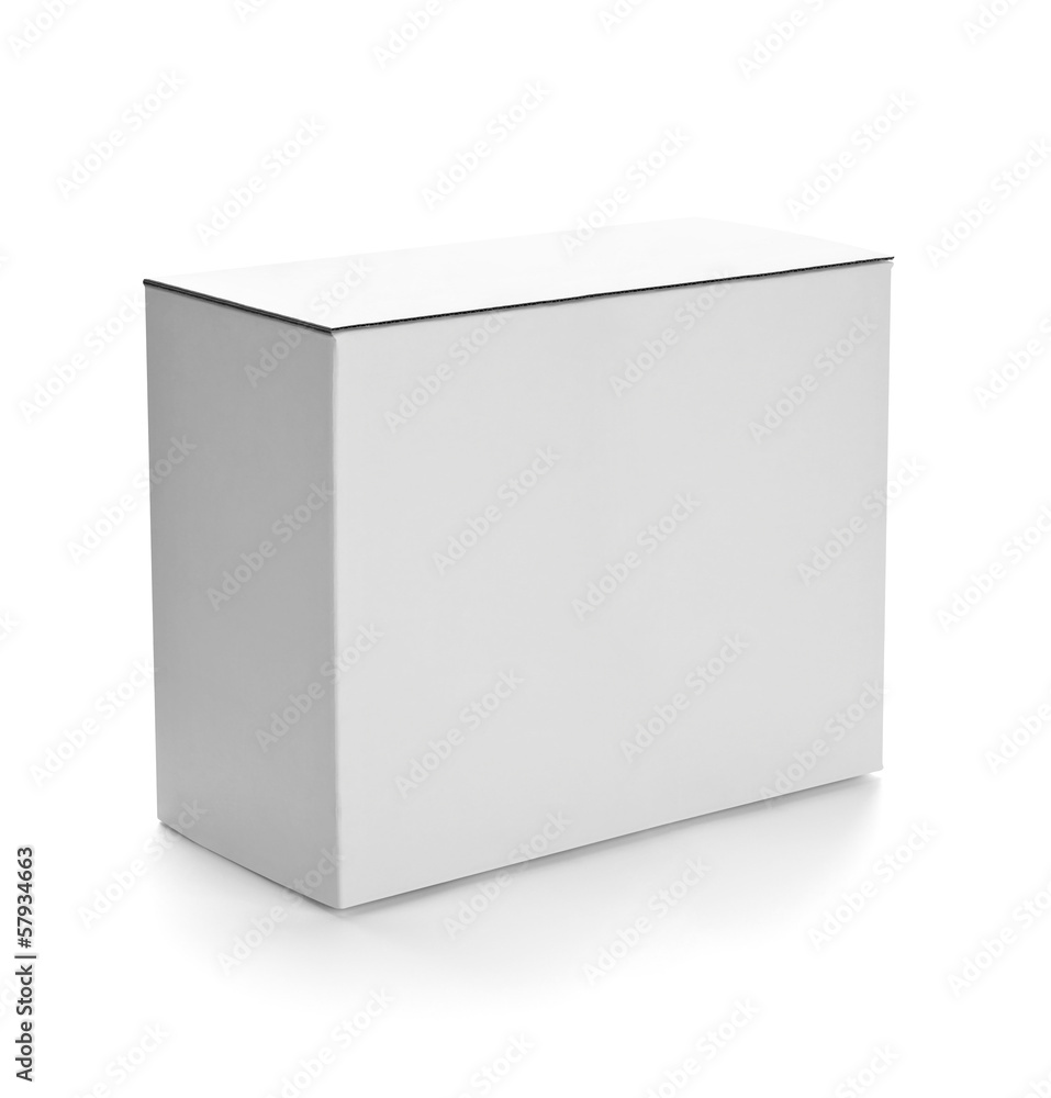 white box container template blank package white box container template blank package