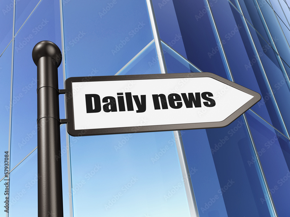 News concept: sign Daily News on Building background
