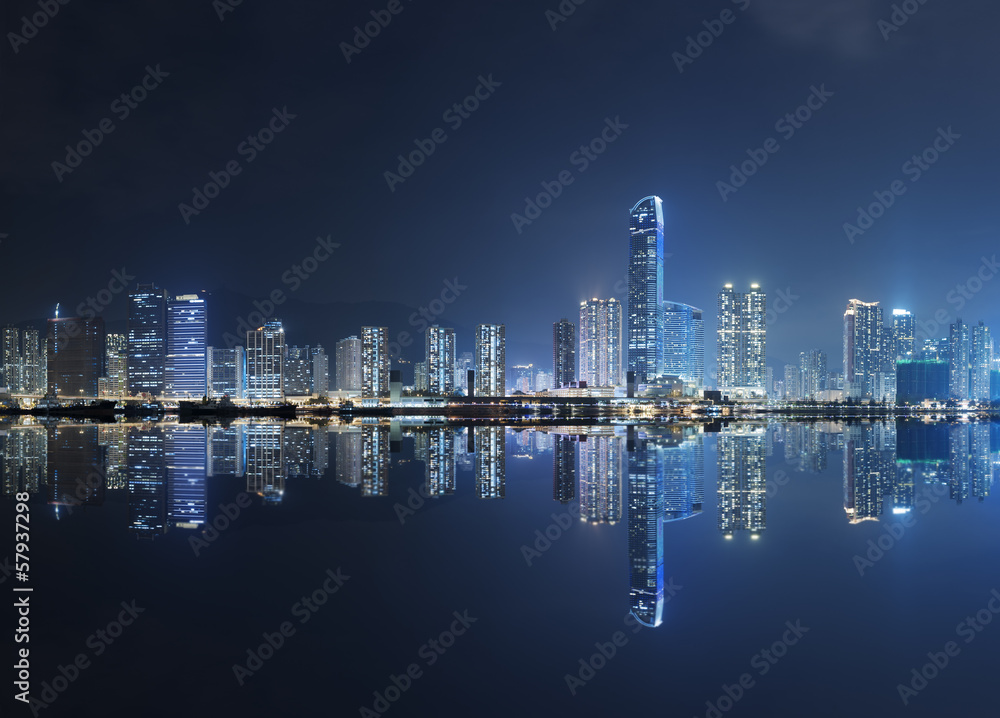 Obraz premium Hong Kong City Night