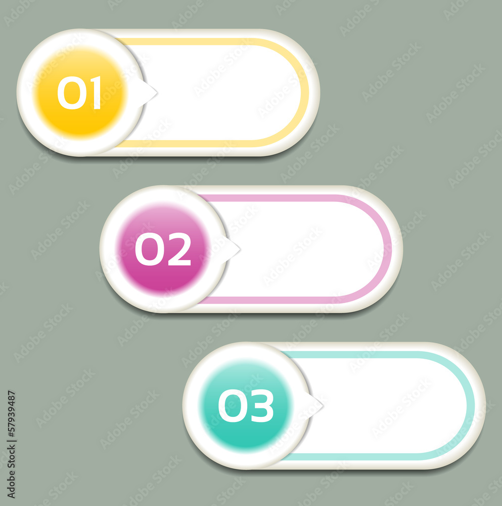 Obraz premium Vector Progress Background / Product Choice or Version