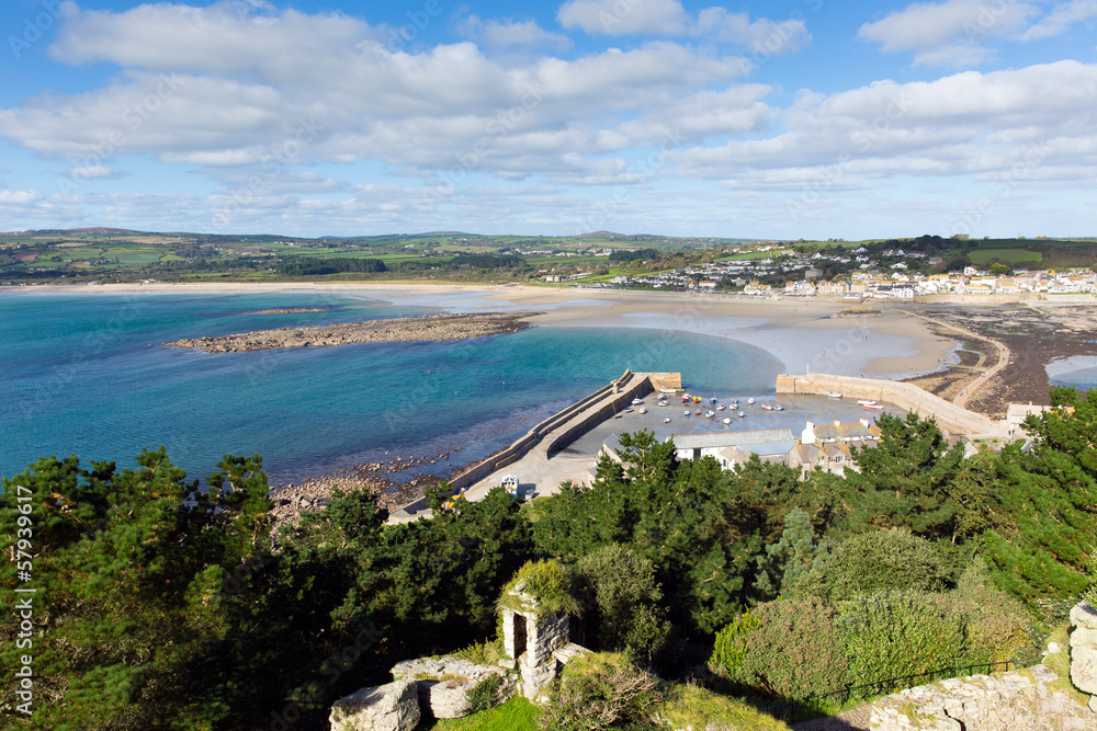 Marazion Cornwall from St Michaels Mount