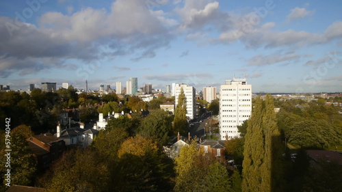 Birmingham, England city centre panorama timelapse. photo