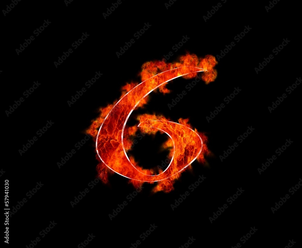 Fototapeta premium Six burning.