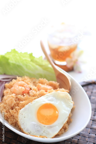 Indonesian food, seafood fried rice Nasi Goreng