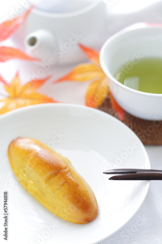 Japanese confectionery, Sweet potato cake for wagashi image
