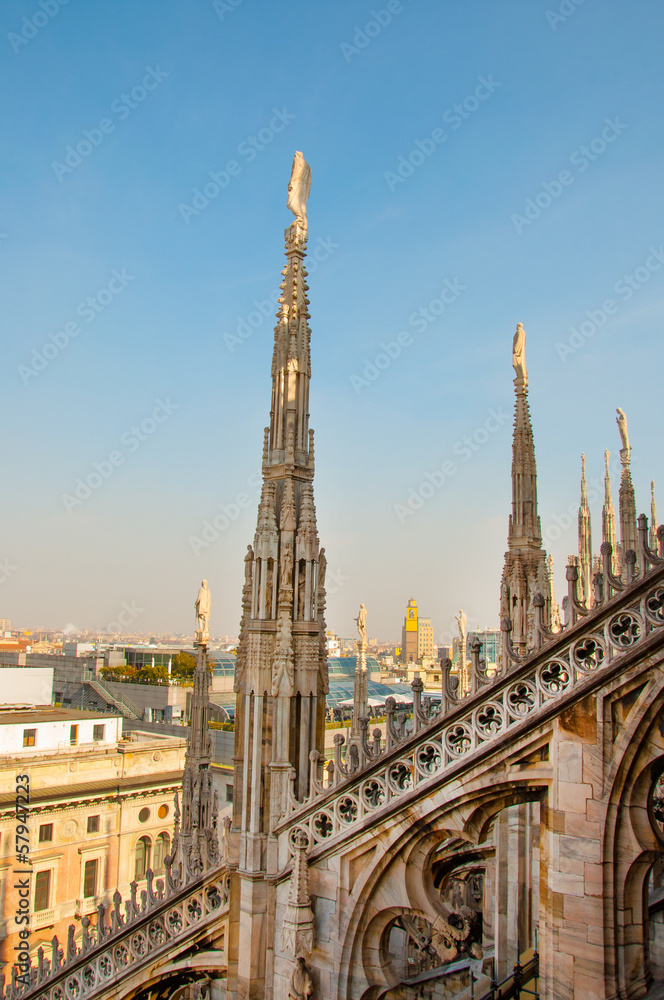 View of Milan Cathedral in Italy