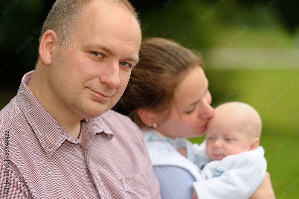 Portrait eines glücklichen Vaters Portrait eines glücklichen Vaters