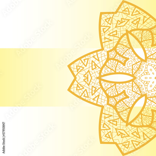 Oriental mandala motif