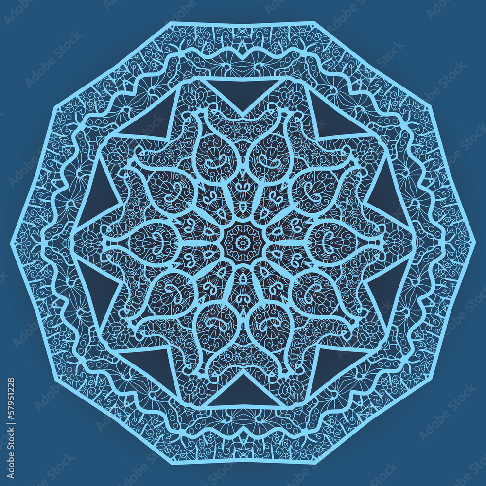 Oriental mandala motif Oriental mandala motif