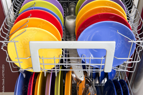 Open dishwasher photo