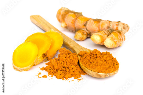 Tumeric and tumeric  powder.